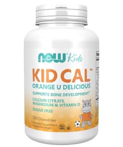 Kid Cal, Sirup s príchuťou pomaranča - 100 žuvacích tabliet