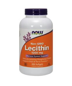 Lecitín, 1200 mg, ne-GMO - 200 mäkkých kapsúl