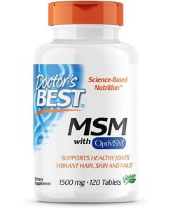 MSM med s OptiMSM Vegan, 1500 mg - 120 tabliet