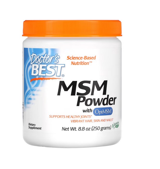 MSM med s OptiMSM, vegánsky prášok - 250g