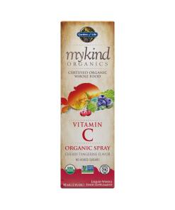 Mykind Organics Vitamín C Organický sprej, Višňa-Mandarínka - 58 ml