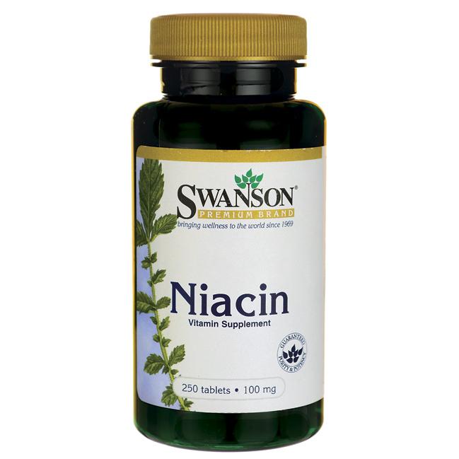 Niacín, 100 mg - 250 tabliet