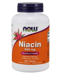 Niacín, 500 mg - 250 tabliet