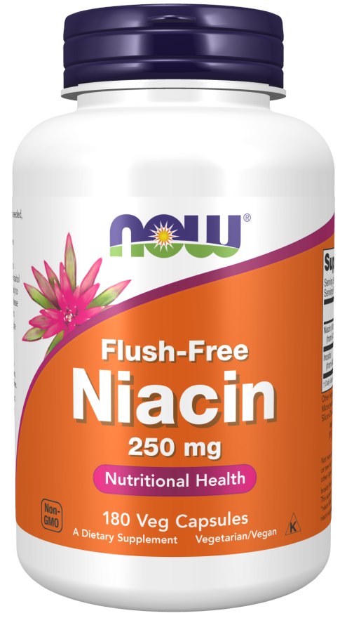 Niacín bez začervenania, 250 mg - 180 kapsúl