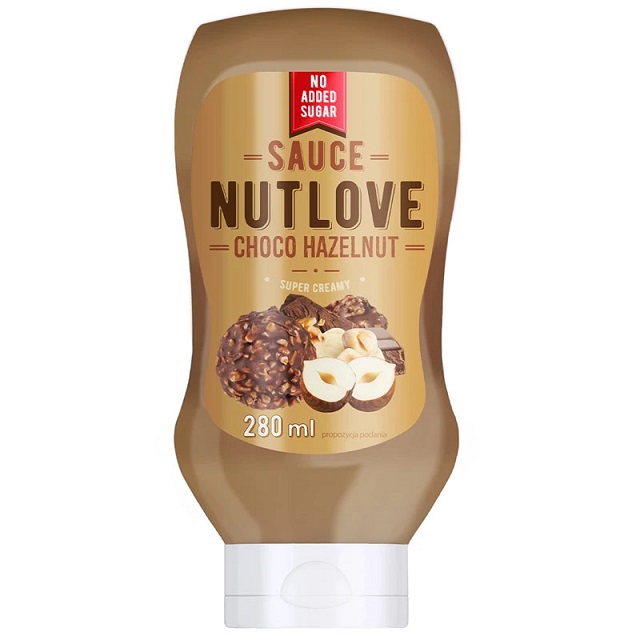 Orechová omáčka Nutlove, Choko Lieskové oriešky - 280 ml