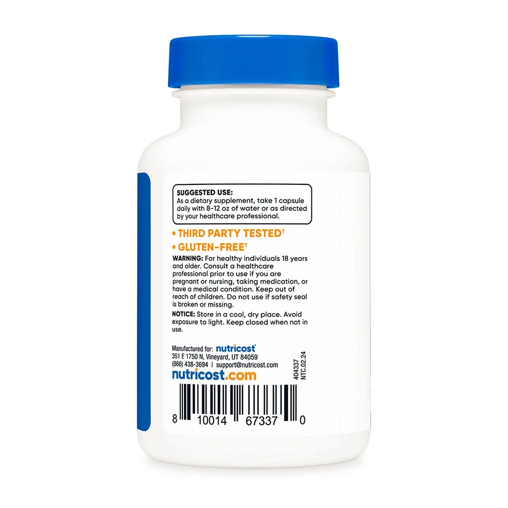 Nutricost - Nattokináza 2000 FU (120 kapsúl) – Obrázok 3