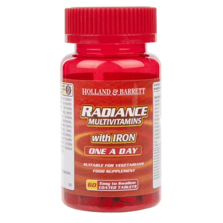 Multivitamíny Radiance s železom - 60 tabliet na každý deň