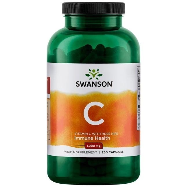 Vitamín C s výťažkom z šípok, 1000 mg - 250 kapsúl