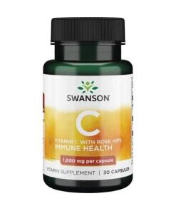 Swanson - SWANSON Vitamín C1000 + divoká ruža 30 kapsúl