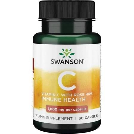 Swanson - SWANSON Vitamín C1000 + divoká ruža 30 kapsúl