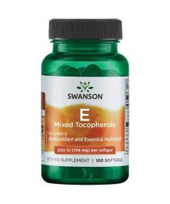 Swanson - SWANSON Zmes vitamíny E 200IU 100 kapsúl