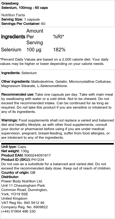 Selén, 100 mcg - 60 kapsúl – Obrázok 2