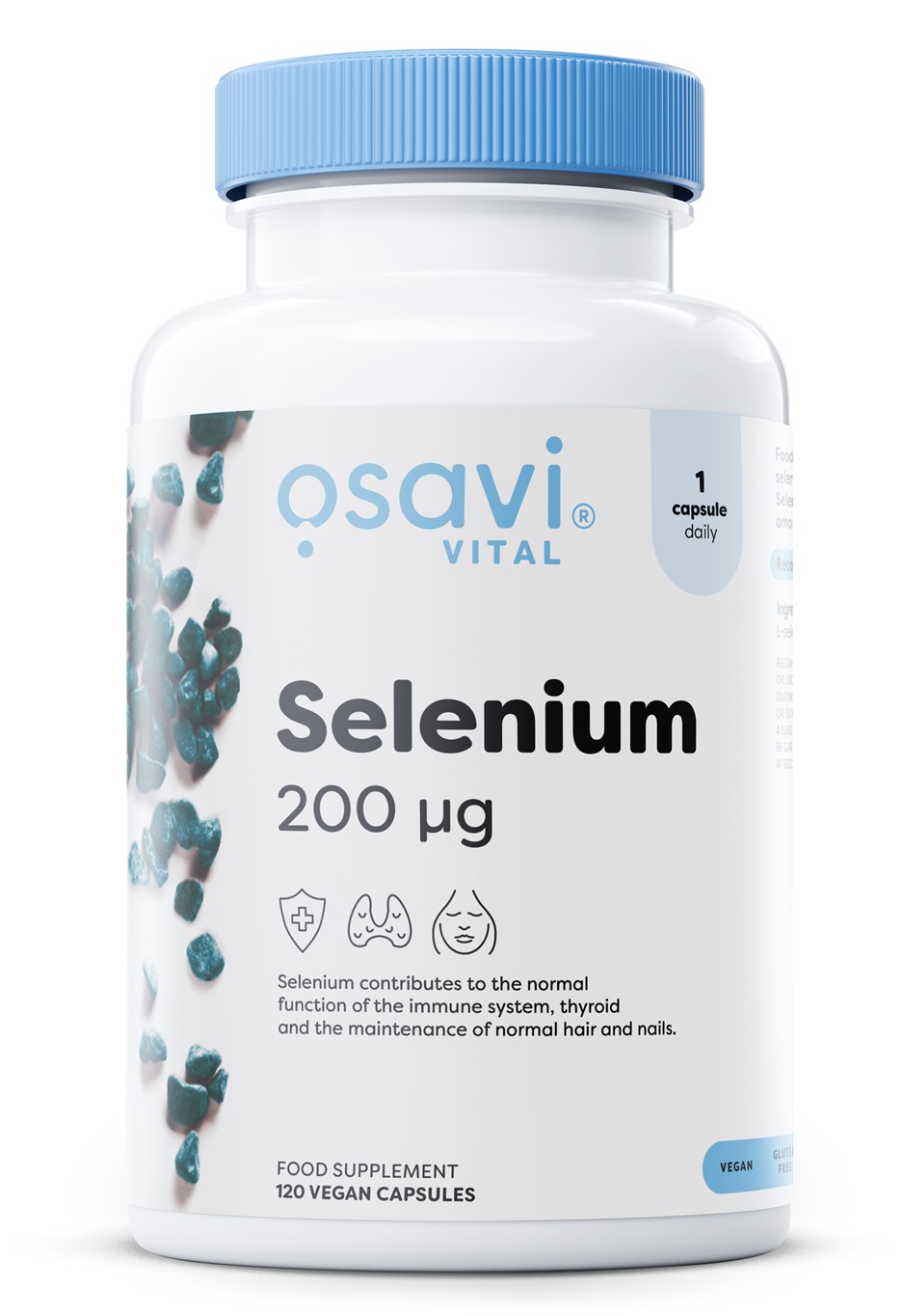 Selen, 200 mcg - 120 vegánskych kapsúl