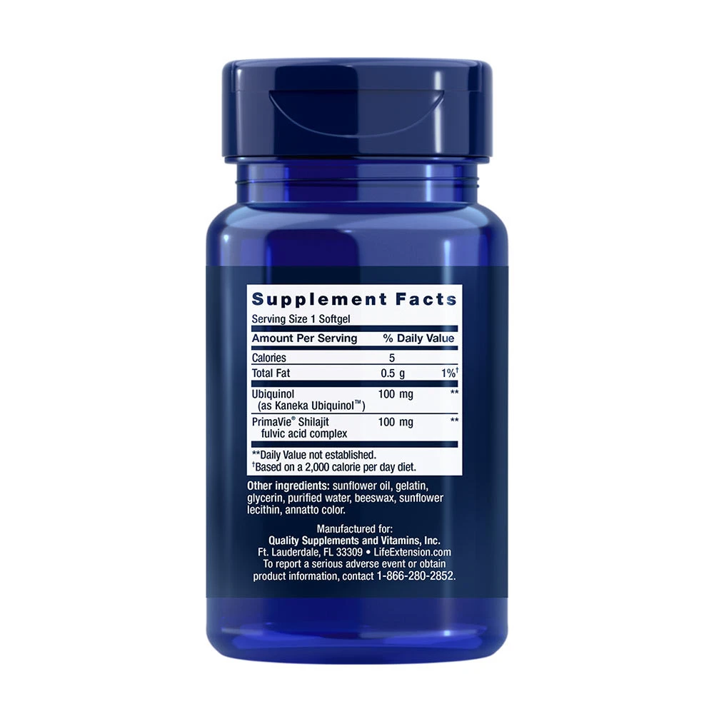 Super Ubiquinol CoQ10 s vylepšenou podporou mitochondrií, 100 mg - 30 mäkkých kapsúl – Obrázok 2