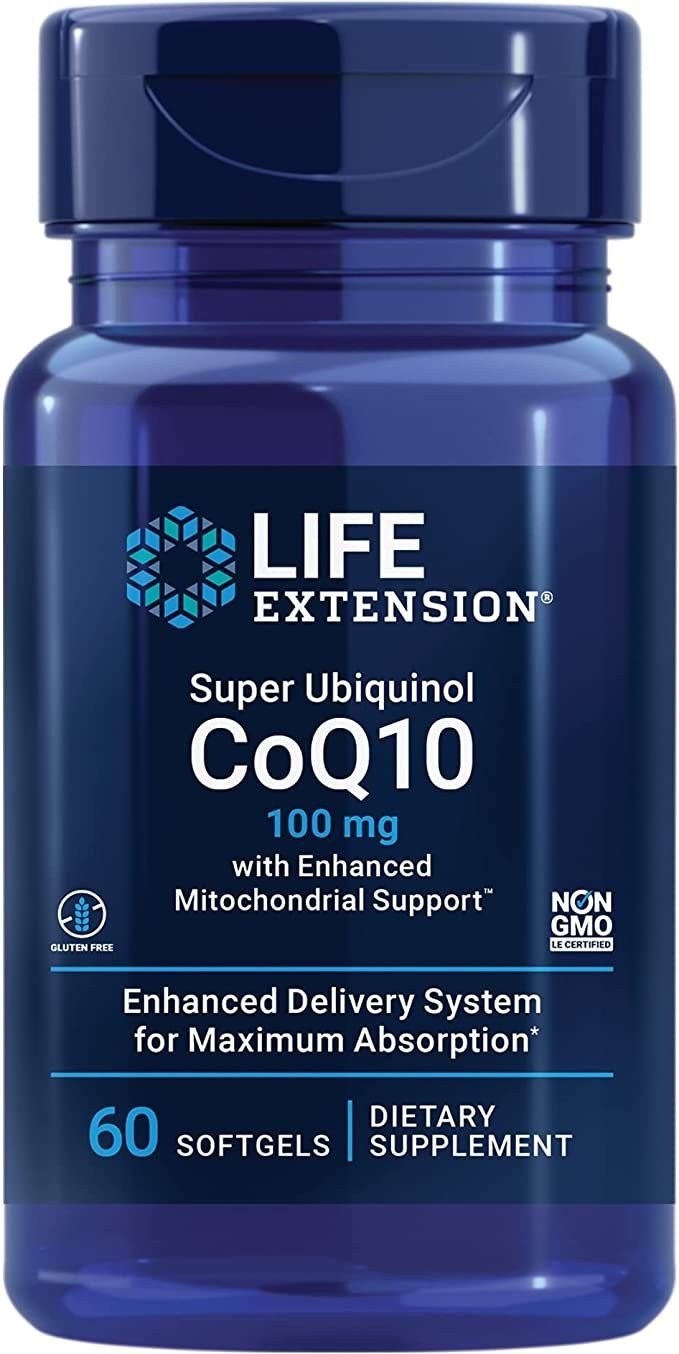 Super Ubiquinol CoQ10 s vylepšenou podporou mitochondrií, 100 mg - 60 mäkkých kapsúl