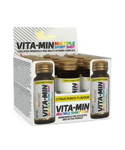 Vita-Min Multiple Sport Shot, Citrus Punch - 9 x 25 ml - Vita-Min Multivitamínový športový nápoj, citrusová príchuť - 9 x 25 ml