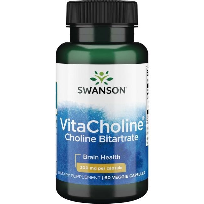 VitaCholine Bitartrát cholínu, 300 mg - 60 kapsúl
