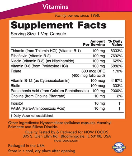 B-100 vitamín - 100 kapsúl – Obrázok 2