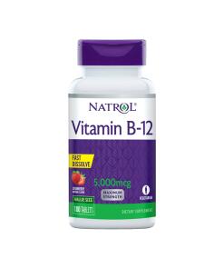 Vitamín B-12 rýchlorozpustný, 5000 mcg - 100 tabliet