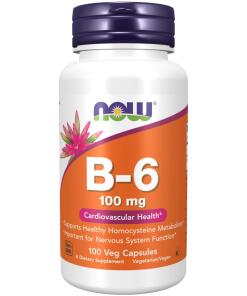 Vitamín B6, 100 mg - 100 kapsúl