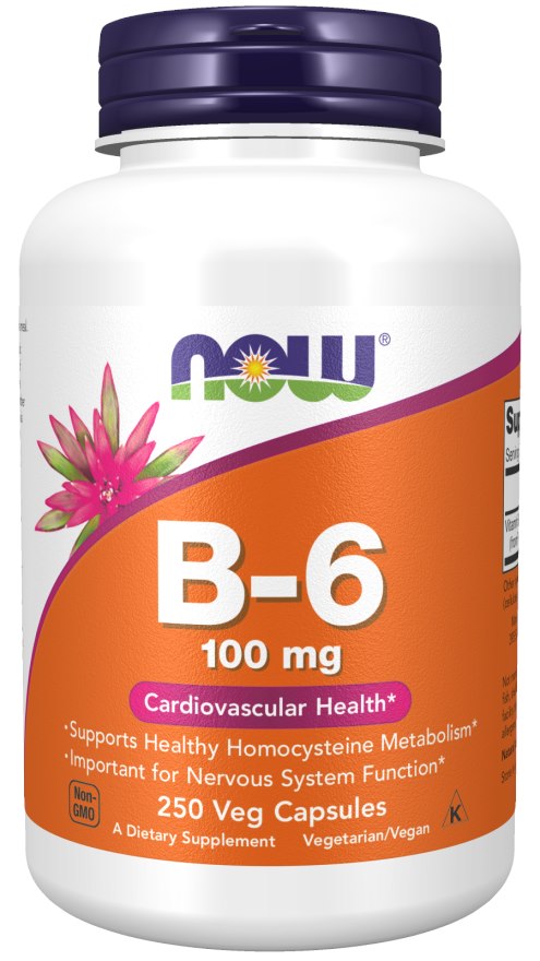 Vitamín B6, 100 mg - 250 kapsúl