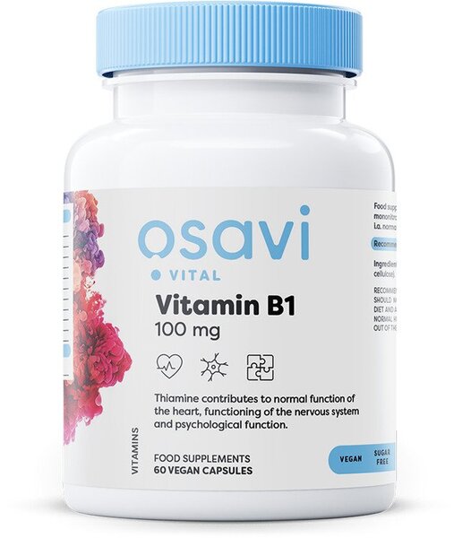 Vitamín B1, 100 mg - 60 vegánskych kapsúl