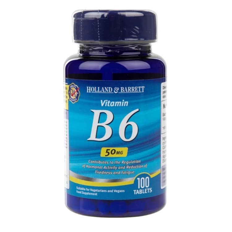 Vitamín B6, 50 mg - 100 tabliet (EAN 5017174011607)