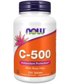 Vitamín C-500 s šípkovou ružou - 250 tabliet