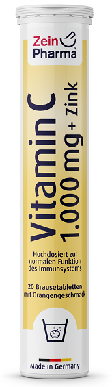 Vitamín C + zinok, pomaranč - 20 tabliet