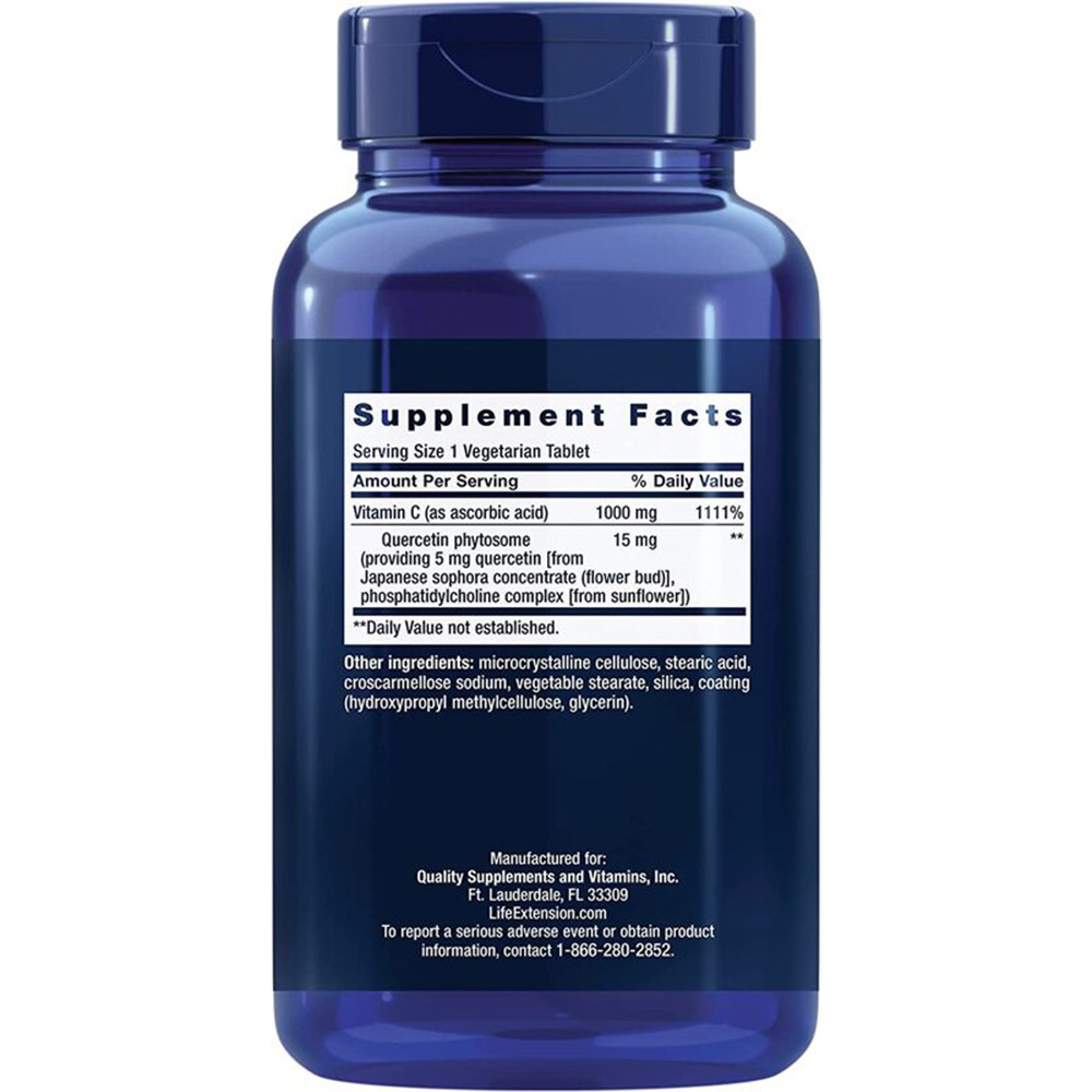 Vitamín C a Bio-Quercetin Phytosome - 250 vegetariánskych tabliet – Obrázok 5