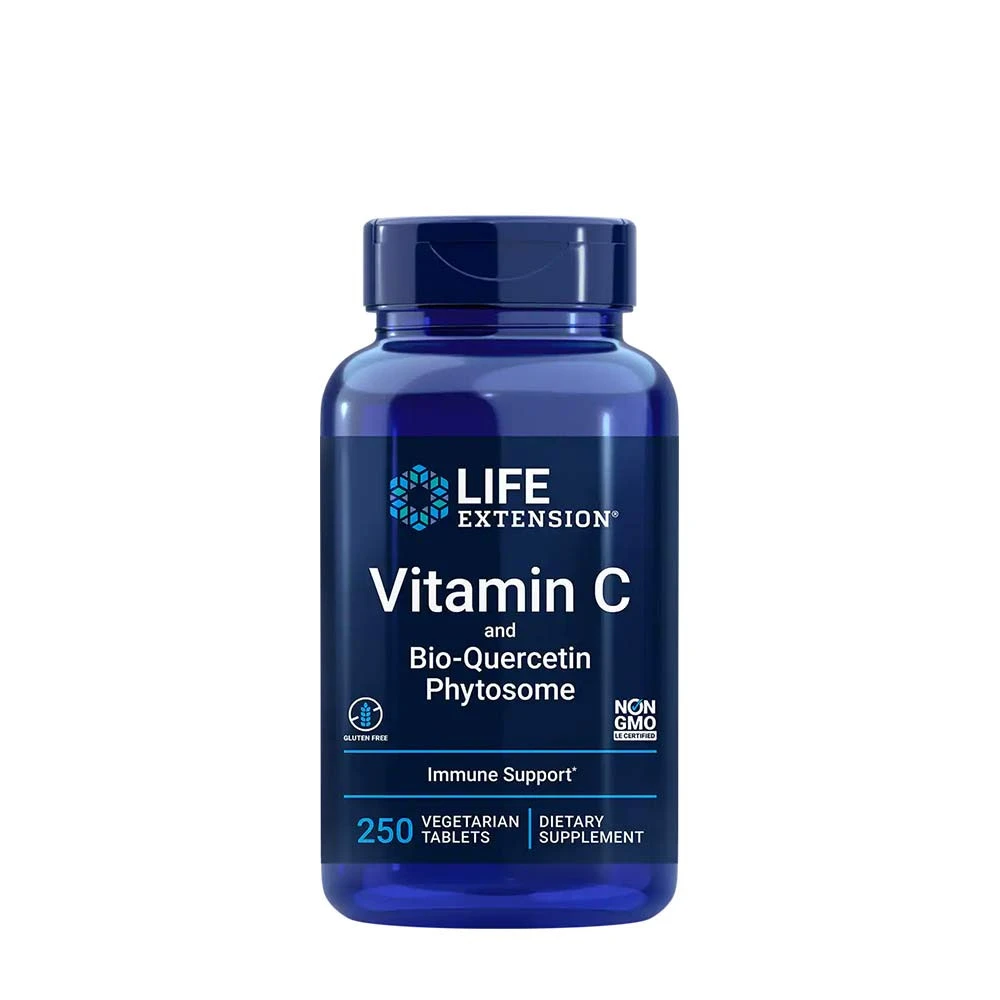 Vitamín C a Bio-Quercetin Phytosome - 250 vegetariánskych tabliet