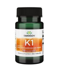 Vitamín K1, 100 mcg - 100 tabliet