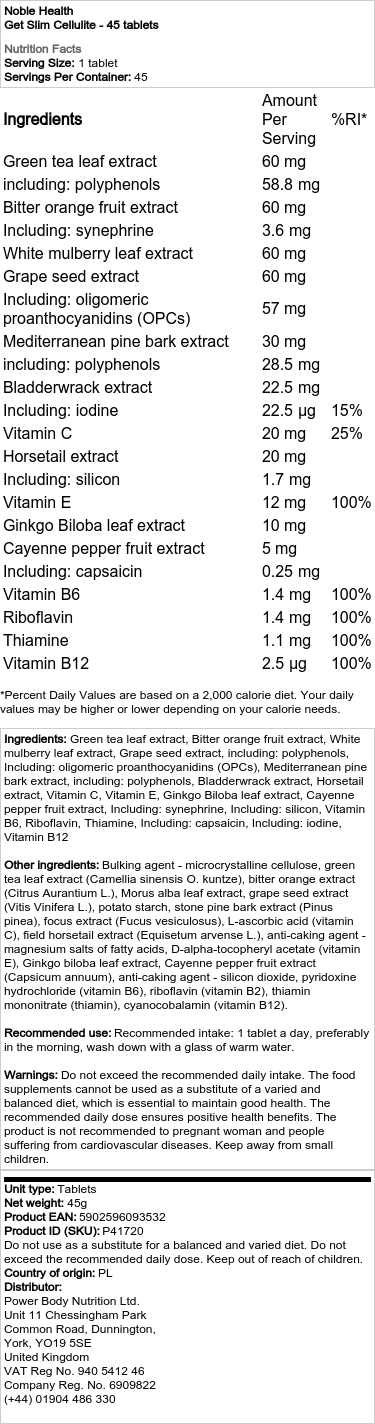 Zbavte sa celulitídy - 45 tabliet – Obrázok 2