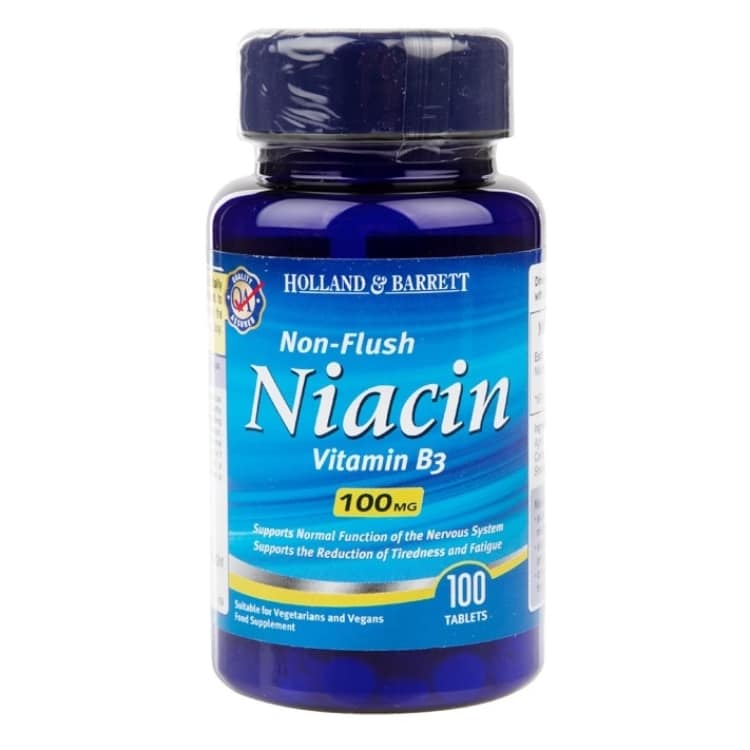 Niacín bez začervenania, 100 mg - 100 tabliet