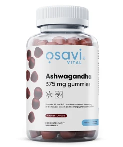 Ashwagandha 375mg Gumičky, Čerešňa - 90 gumičiek