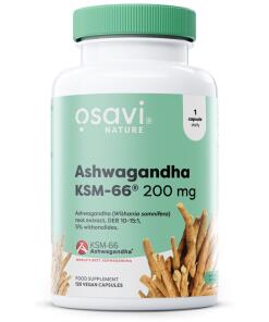 Ashwagandha KSM-66, 200 mg - 120 vegánskych kapsúl