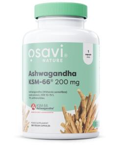 Ashwagandha KSM-66, 200 mg - 180 vegánskych kapsúl