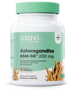 Ashwagandha KSM-66, 200 mg - 60 vegánskych kapsúl