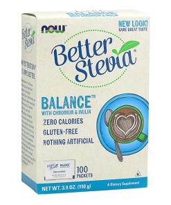 BetterStevia Balance s chrómom a inulínom - 100 balíčkov
