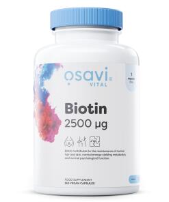 Biotín, 2500 mcg - 180 vegánskych kapsúl