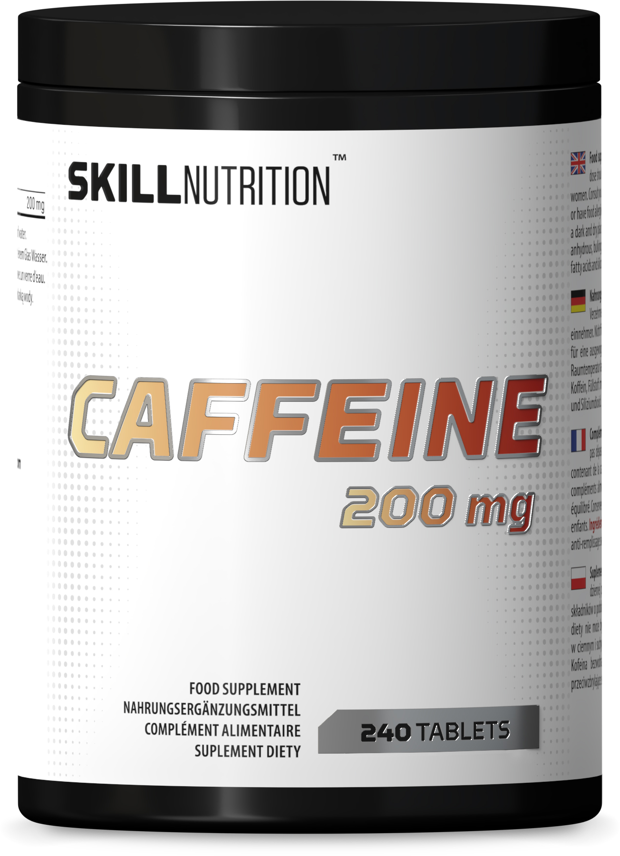 Skill Nutrition - Kofeín, 200 mg - 240 tabletiek
