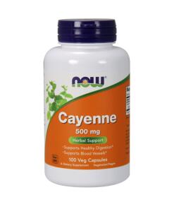 Cayenne, 500 mg - 100 rastlinných kapsúl