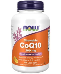 CoQ10 s lecitínom a vitamínom E, 200 mg (žuvacie tablety) - 90 pastiliek