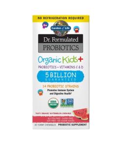 Dr. Formulated Probiotiká Organic Kids+ - 30 žuvacích tabliet