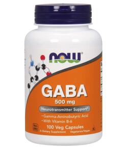 GABA s vitamínom B6, 500 mg - 100 rastlinných kapsúl