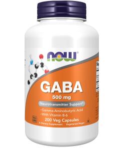 GABA s vitamínom B6, 500 mg - 200 vegetariánskych kapsúl