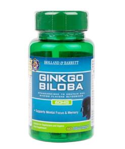 Ginkgo Biloba, 60 mg - 60 potiahnutých tabliet