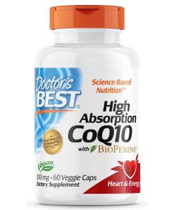 Vysoko absorbovateľný CoQ10 s BioPerine, 100 mg - 60 vcaps