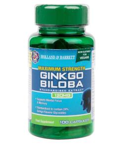 Maximálna sila Ginkgo Biloba, 120 mg - 100 kapsúl