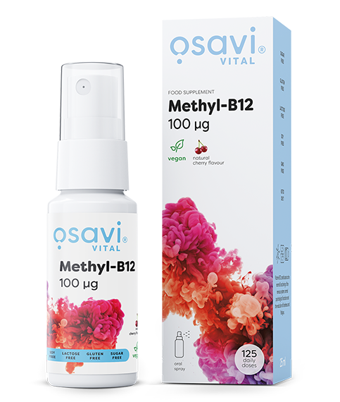 Metyl-B12 ústny sprej, 100 mcg (višňa) - 25 ml